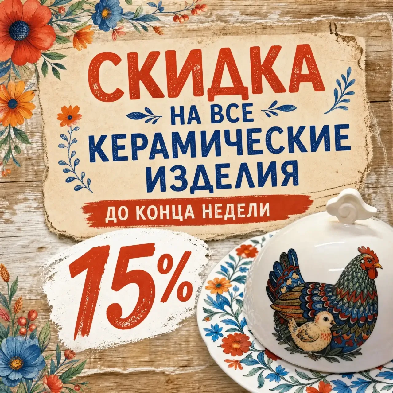 Девчата! Сегодня последний день, когда вы можете сделать заказ на керамику с 15% скидкой.