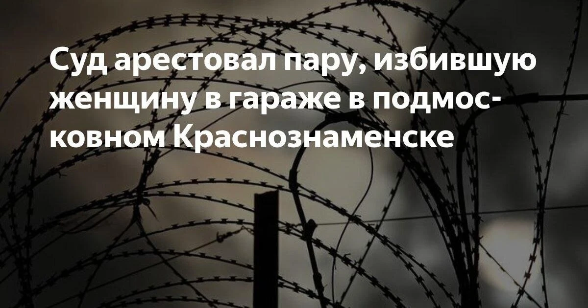 Одинцовский городской суд арестовал мужчину по фамилии Аникин и женщину по фамилии Левых за избиение