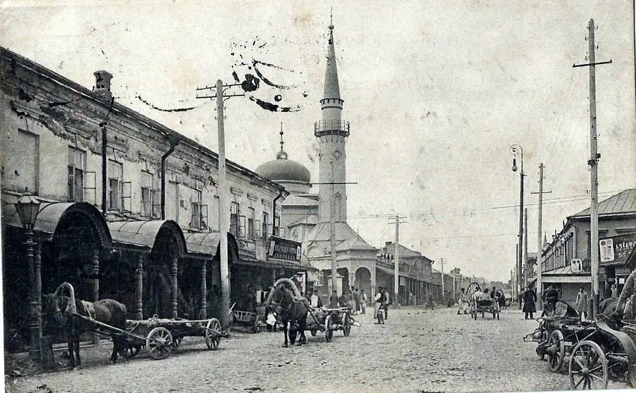 🕌 Соборная мечеть и Сенной базар на старой открытке