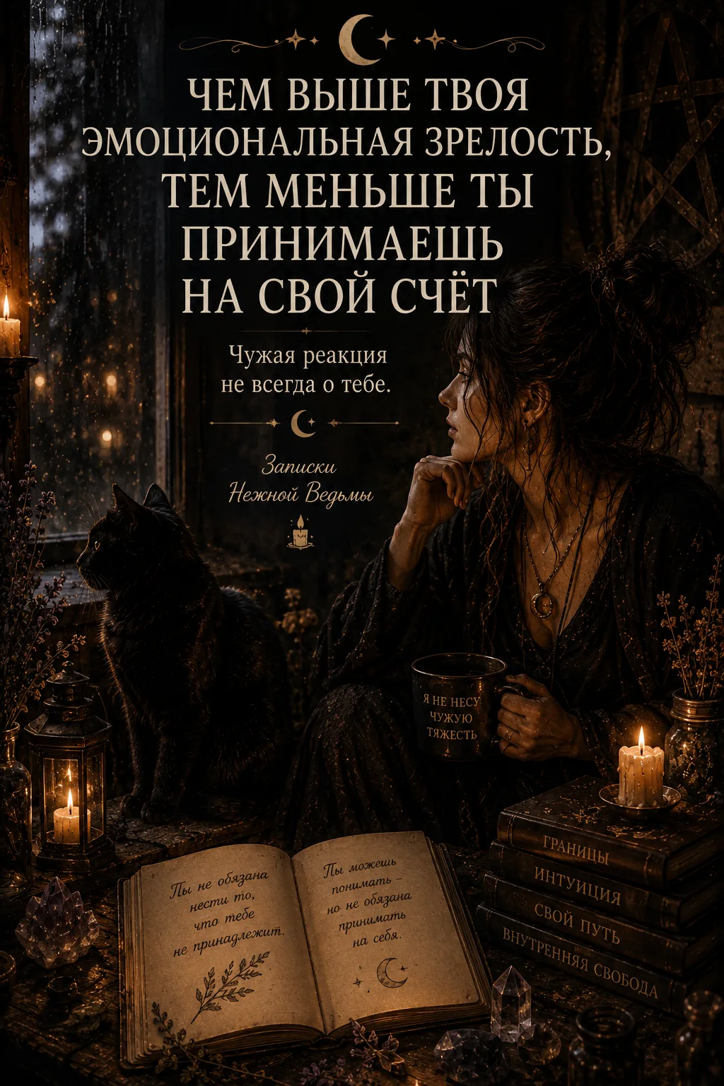 🕯️ ЧЕМ ВЫШЕ ТВОЯ ЭМОЦИОНАЛЬНАЯ ЗРЕЛОСТЬ, ТЕМ МЕНЬШЕ ТЫ ПРИНИМАЕШЬ НА СВОЙ СЧЁТ