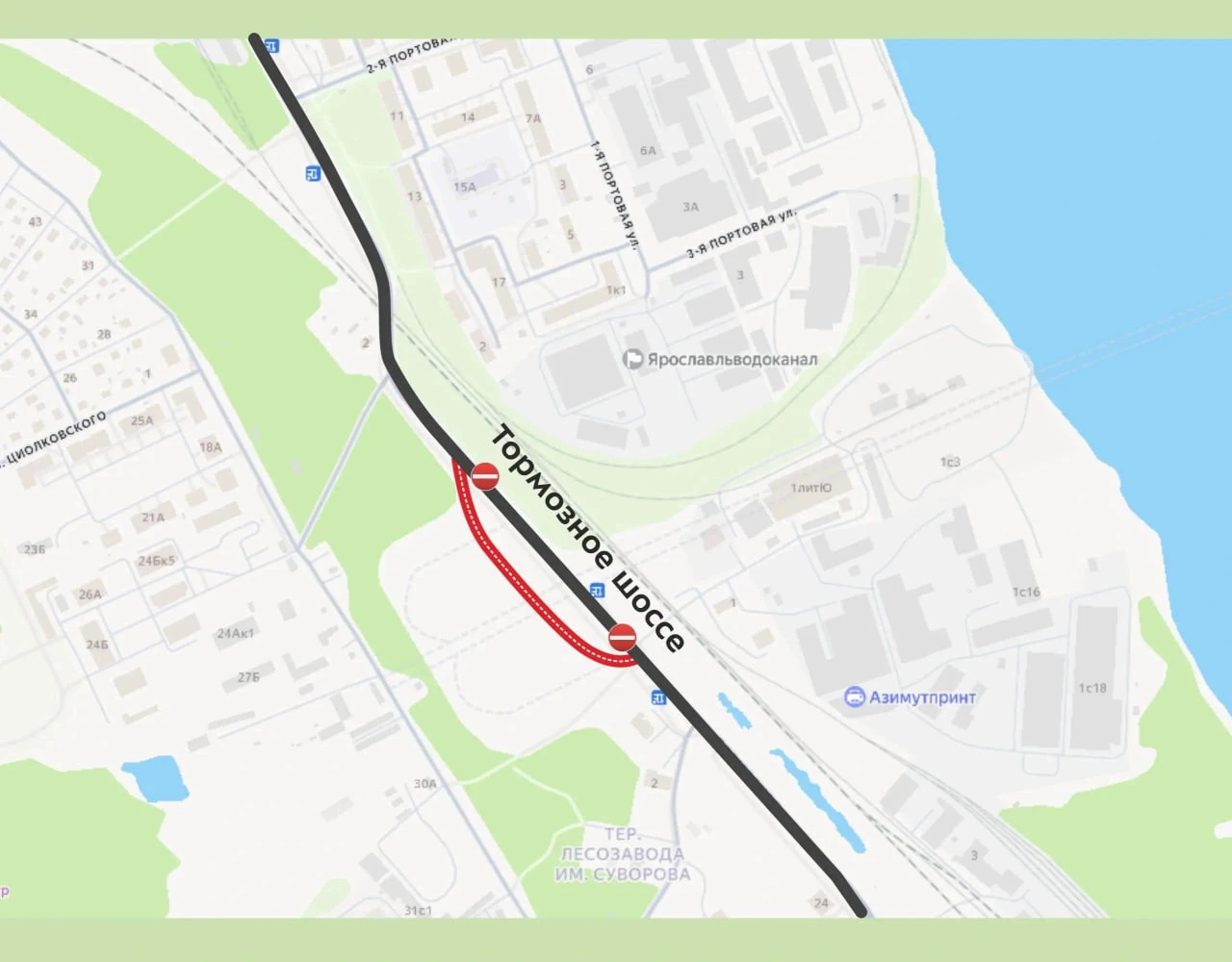 ➡️ Перекроют дорогу на время строительства третьего моста
