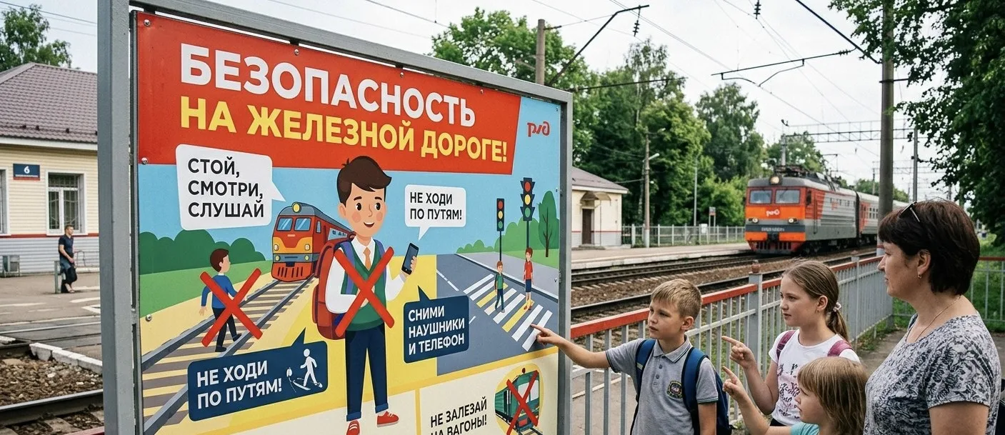 ❗️Мордовская транспортная прокуратура напоминает, что железная дорога является зоной повышенной опас