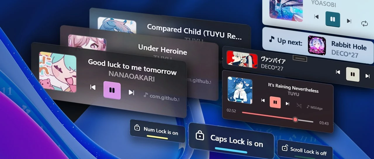 Современная замена системных уведомлений Windows 11