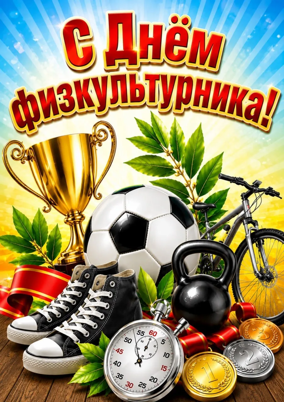 ✨ С Днём физкультурника! 💐