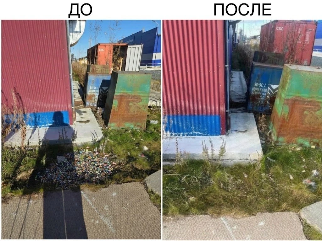 ⚡️ Жительница Салехарда сфотографировала гору батареек и добилась уборки за 20 минут.