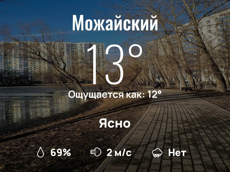 Что с погодой в Можайском?