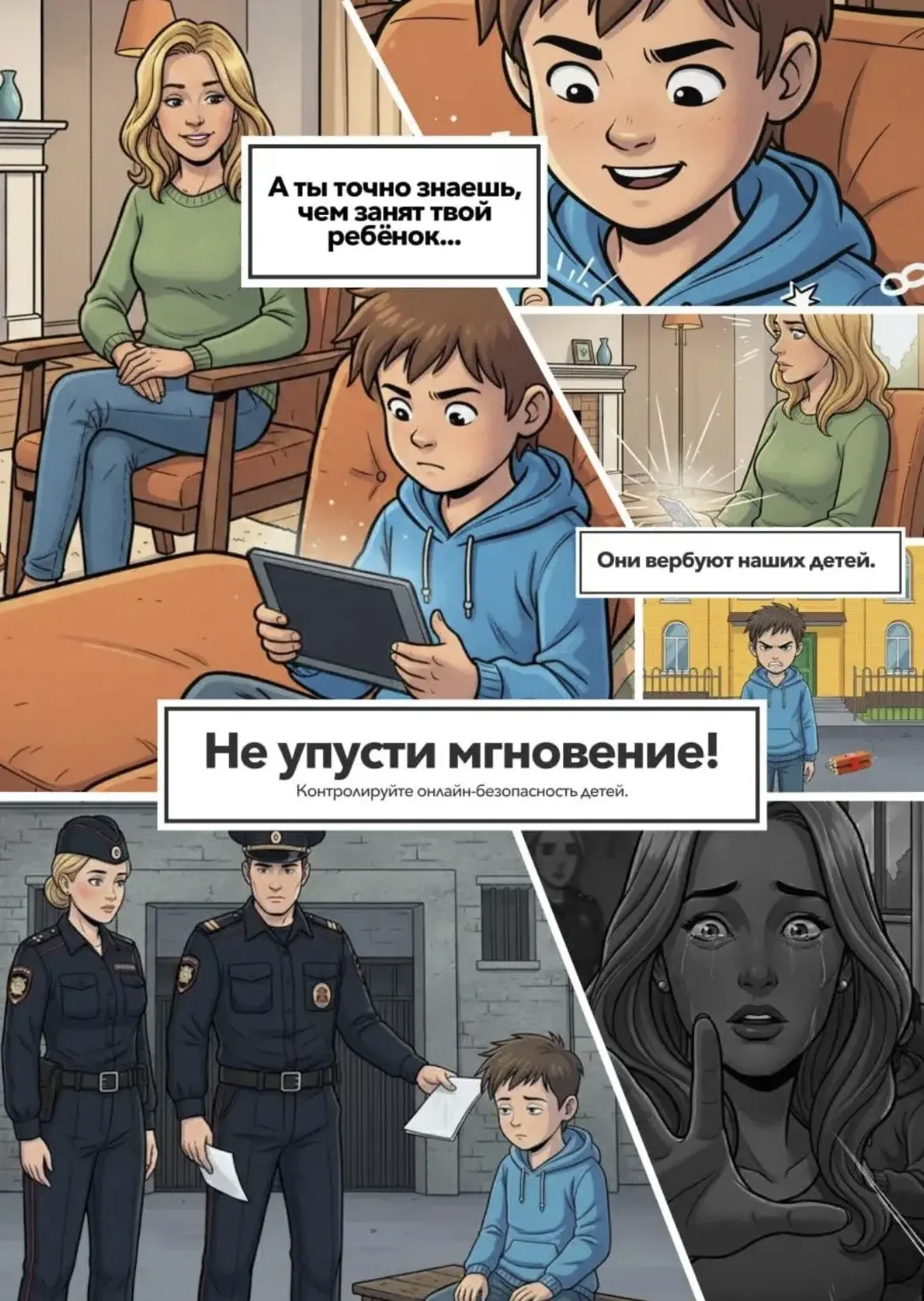 ❗️ Контролируйте безопасность своих детей! Не позвольте им стать жертвами вербовки!