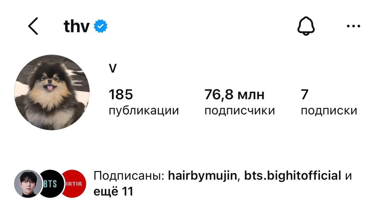Тэхён убрал описание из био своего аккаунта. Что-то новое будет?