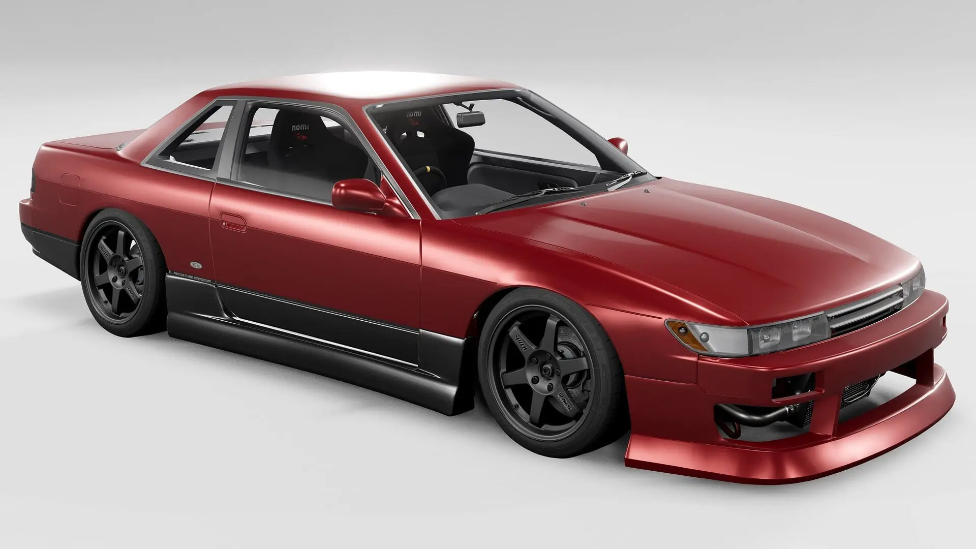 Nissan Silvia PS13 v1.0
- 9 конфигураций;
- Хорошая модель экстерьера и интерьера;
- Проработанное п