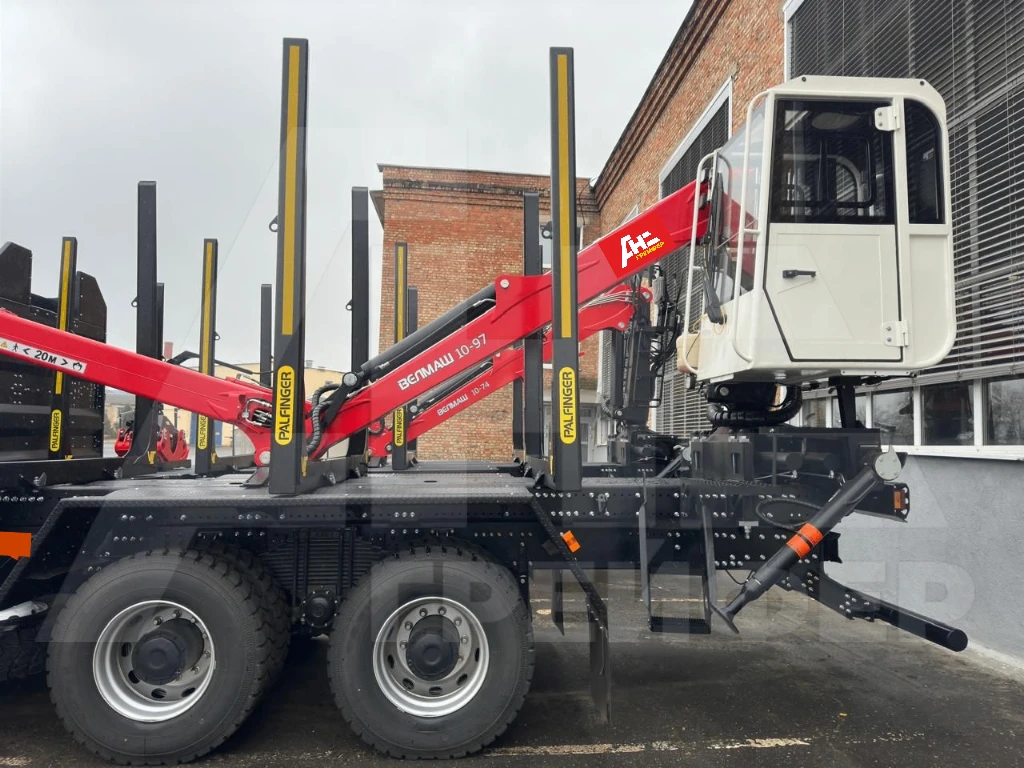 🚛 Сортиментовоз Shacman SX3258 + КМУ Велмаш ВМ 10-97К — готов к работе в лесу!