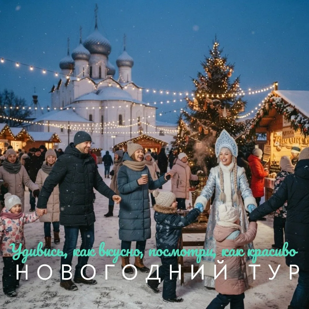 Веселые каникулы на Золотом кольце!💫❄️🎄