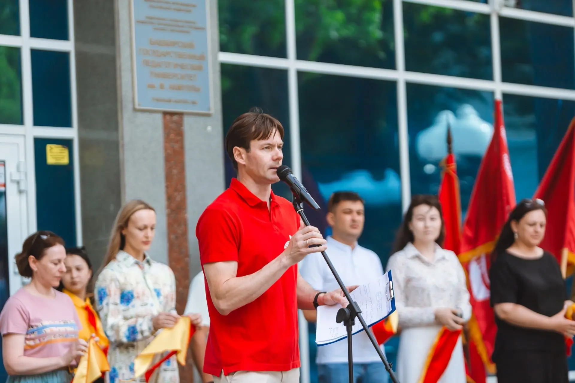 ⚡ Студотряды Амуллинского университета открыли третий трудовой семестр  20 мая на площади перед Акму