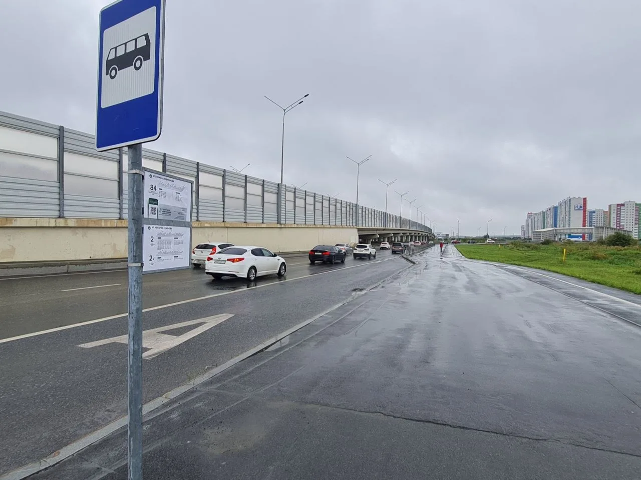 Нормальная остановка, крыша, скамейка, что еще надо? Вот на Николая Семенова остановка,...