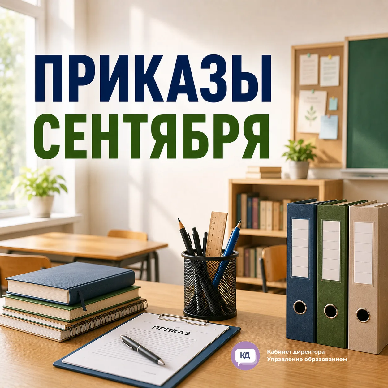 📝 Какие приказы издать школе в сентябре?
