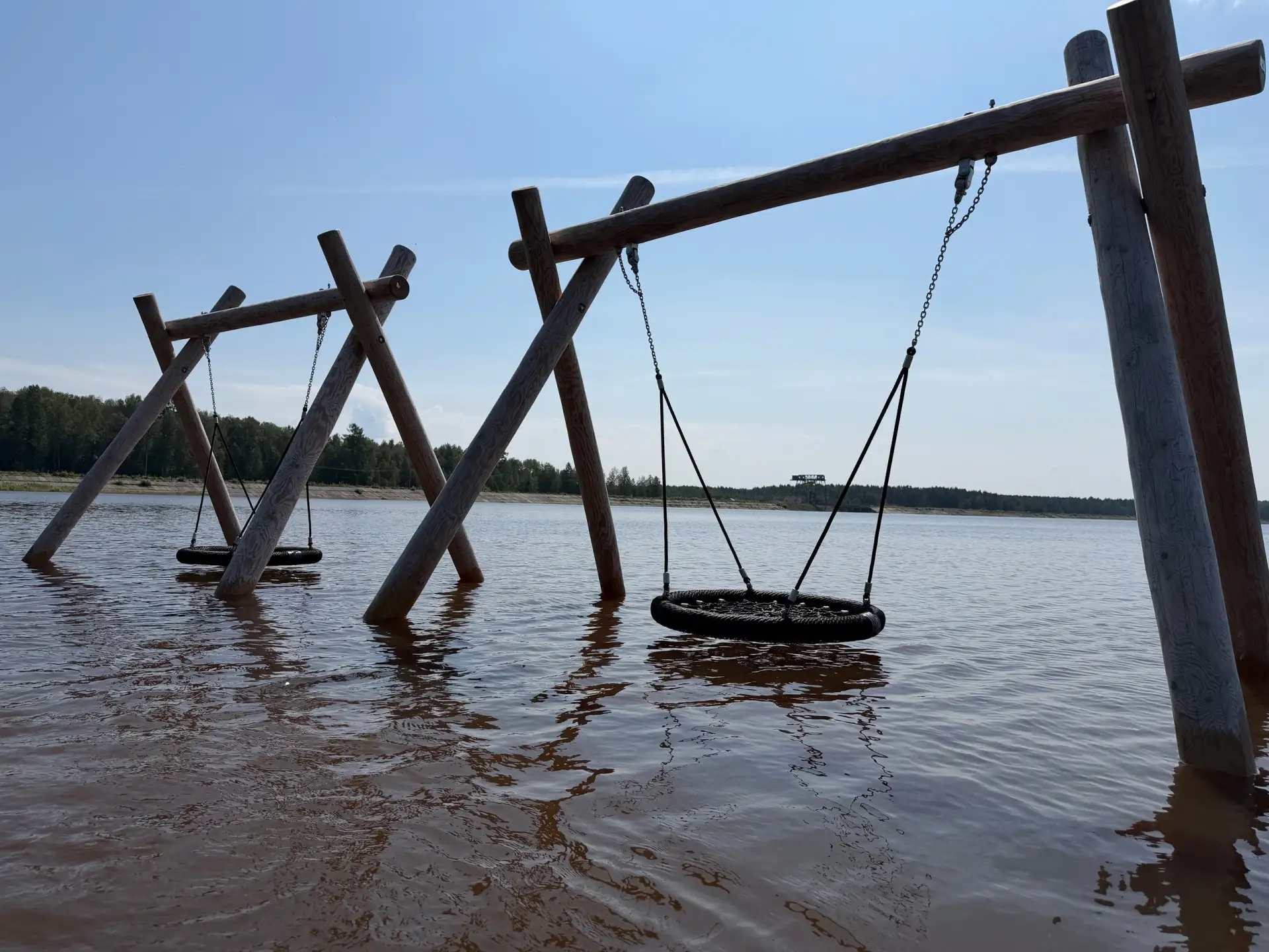 Ситуация на Киселёвском водохранилище и в районе садов