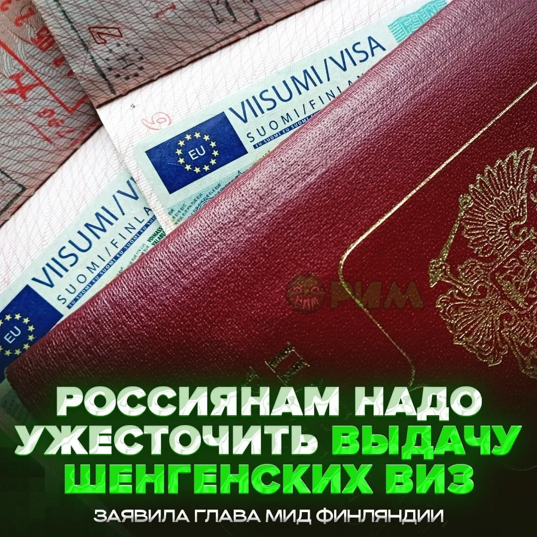 😐 Ужесточить выдачу шенгенов россиянам предложили в Финляндии и Швеции

По мнению главы финского МИ