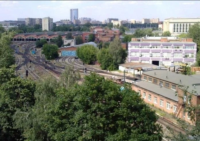 🚇 Вид на электродепо «Красная Пресня».