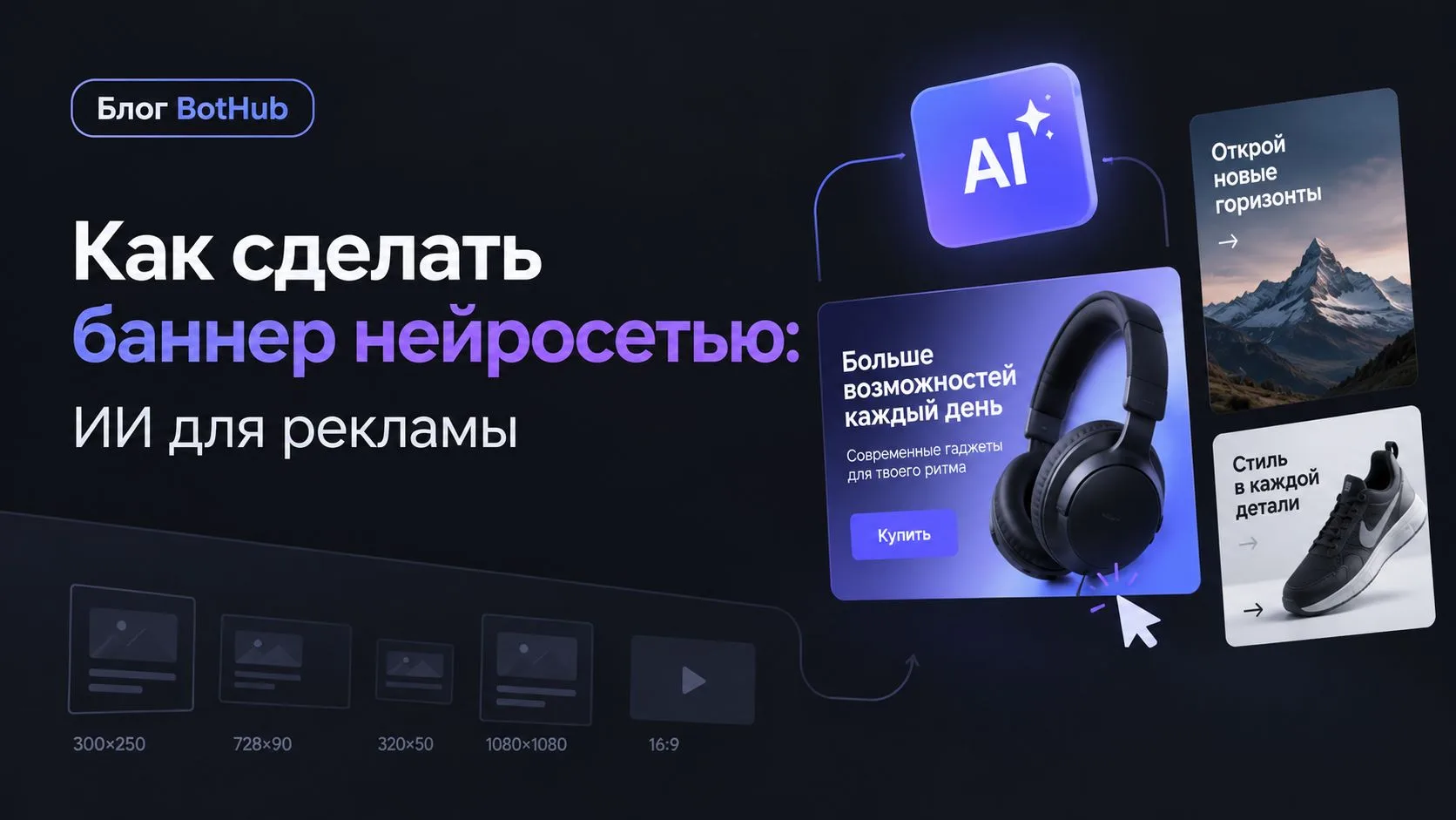 📰 Как сделать баннер нейросетью: ИИ для рекламы