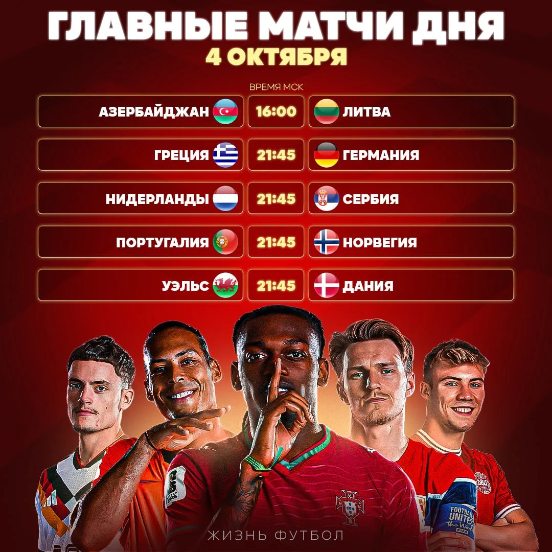 🍿 Расписание игрового дня