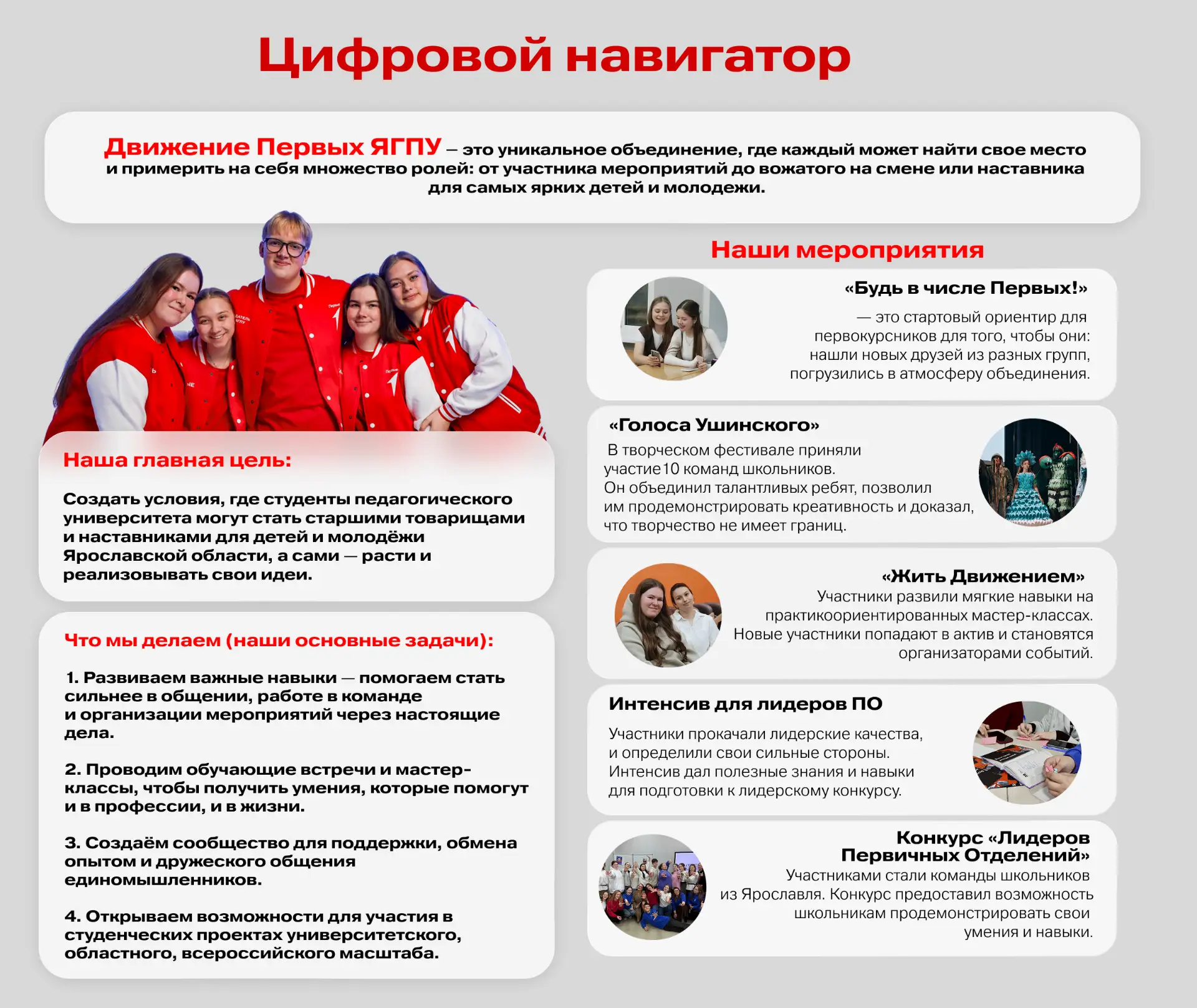 Всё о Движении Первых ЯГПУ в одном месте! Представляем наш Цифровой навигатор