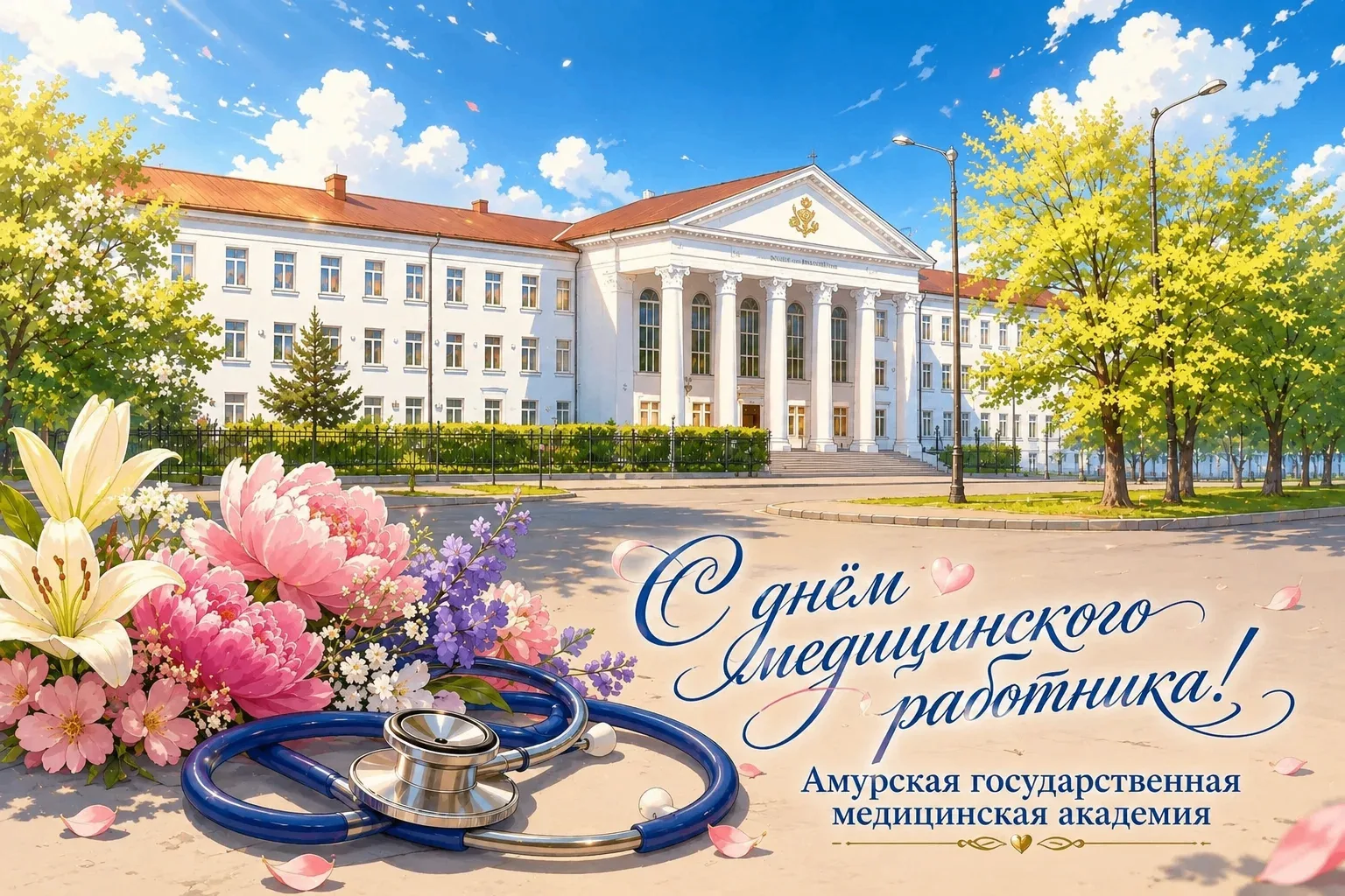Уважаемые преподаватели, сотрудники и студенты Амурской государственной медицинской академии!
 
Позд