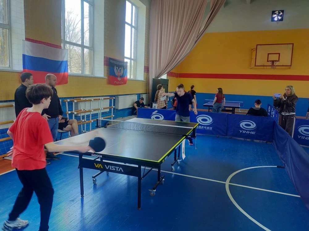 Сегодня на базе спортшколы "Лидер" прошли соревнования по настольному теннису посвященн...