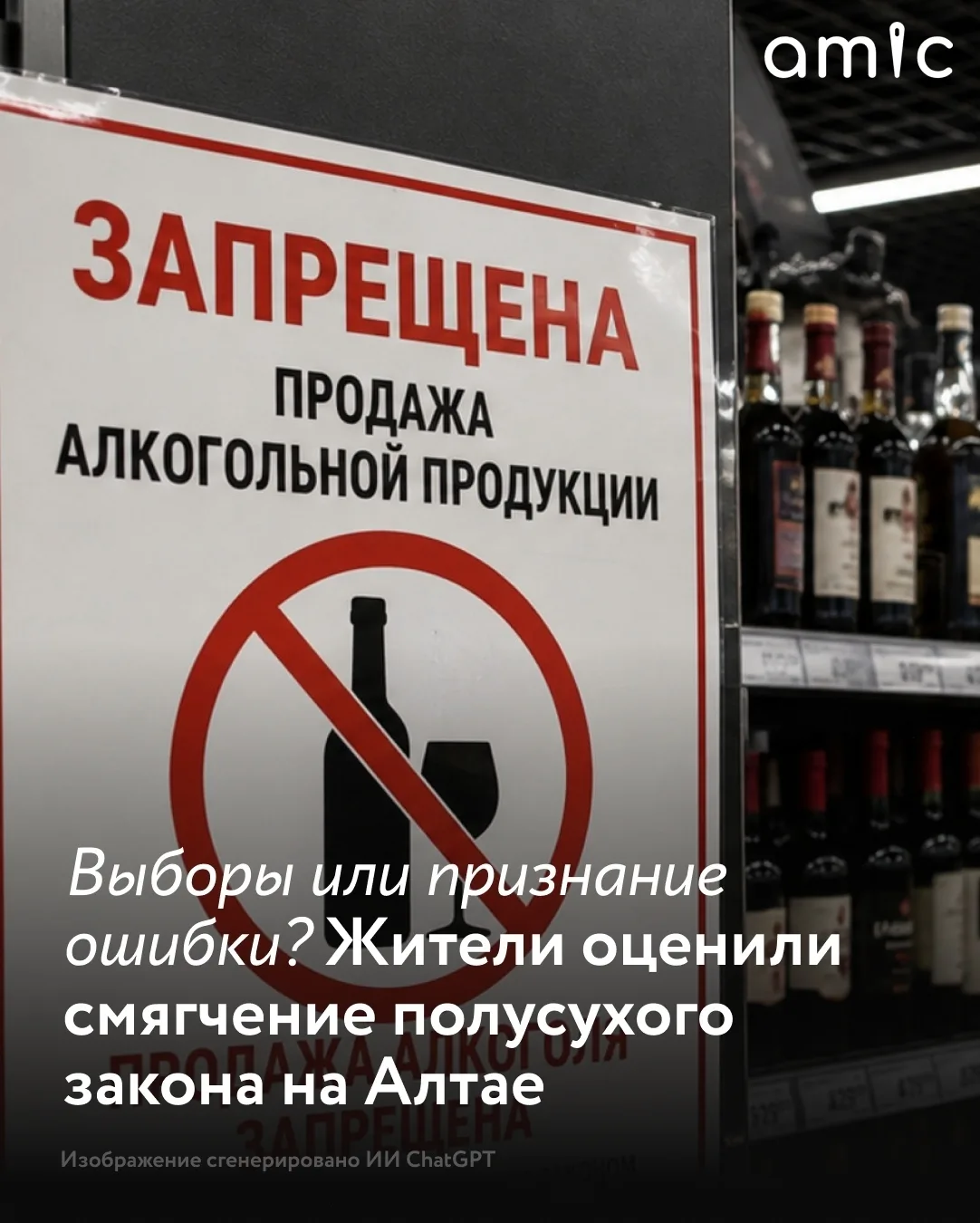 Полгода жестких ограничений на торговлю спиртным в Республике Алтай завершились коррект...