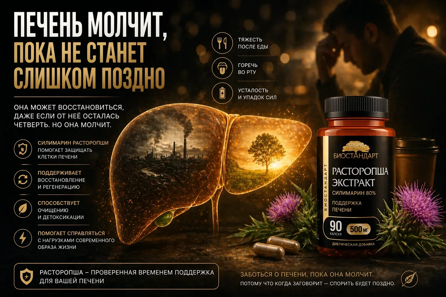 Печень молчит, пока не станет слишком поздно.