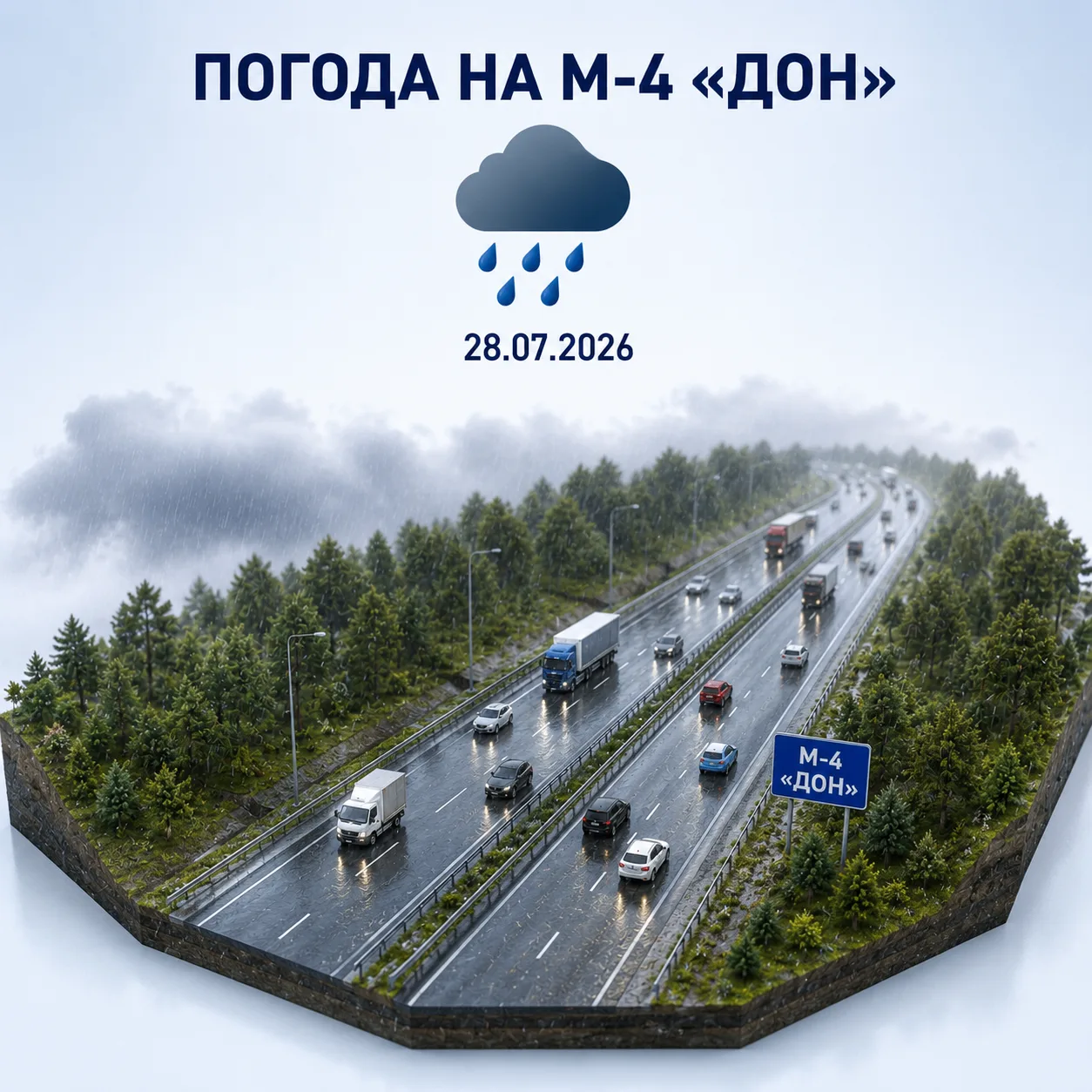 🌧 Погодные условия на М-4 «Дон» 28 июля

Утром в Московской, Тульской и Липецкой областях местами д
