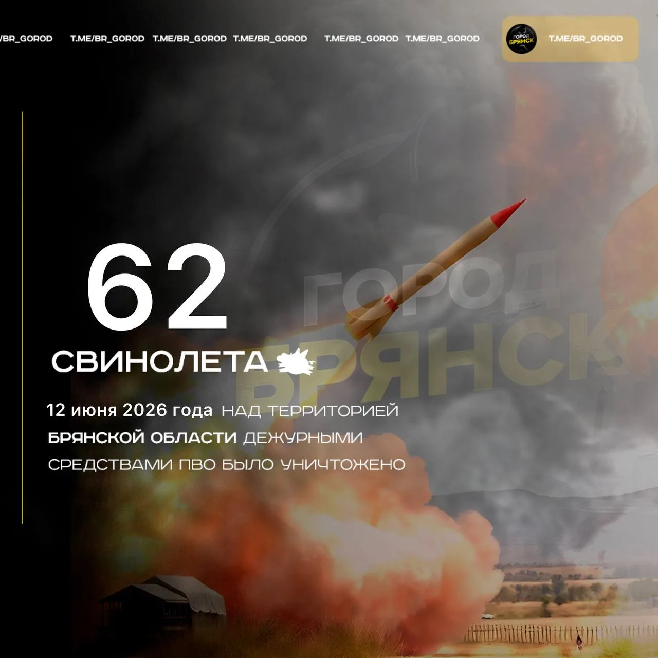 ‼️Оперативная информация 

Наши защитники продолжают отражение воздушной атаки. Над территорией Брян