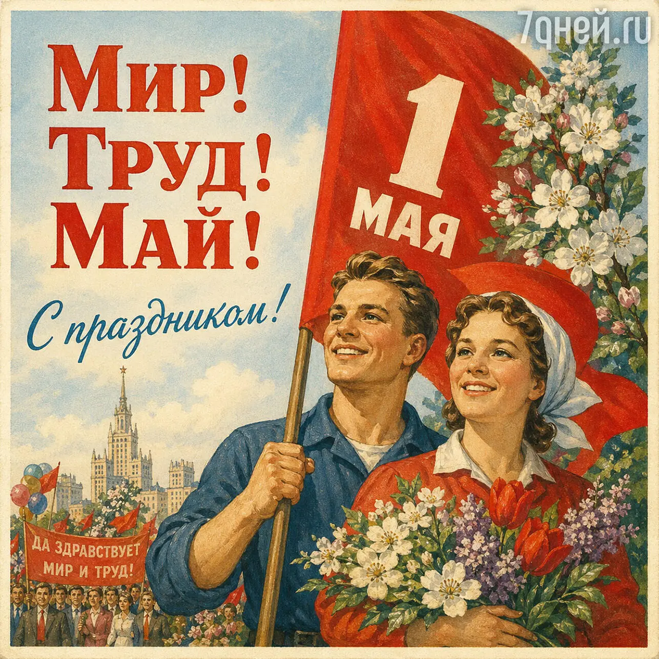 🌸 С 1 Мая — Праздником Весны и Труда!
