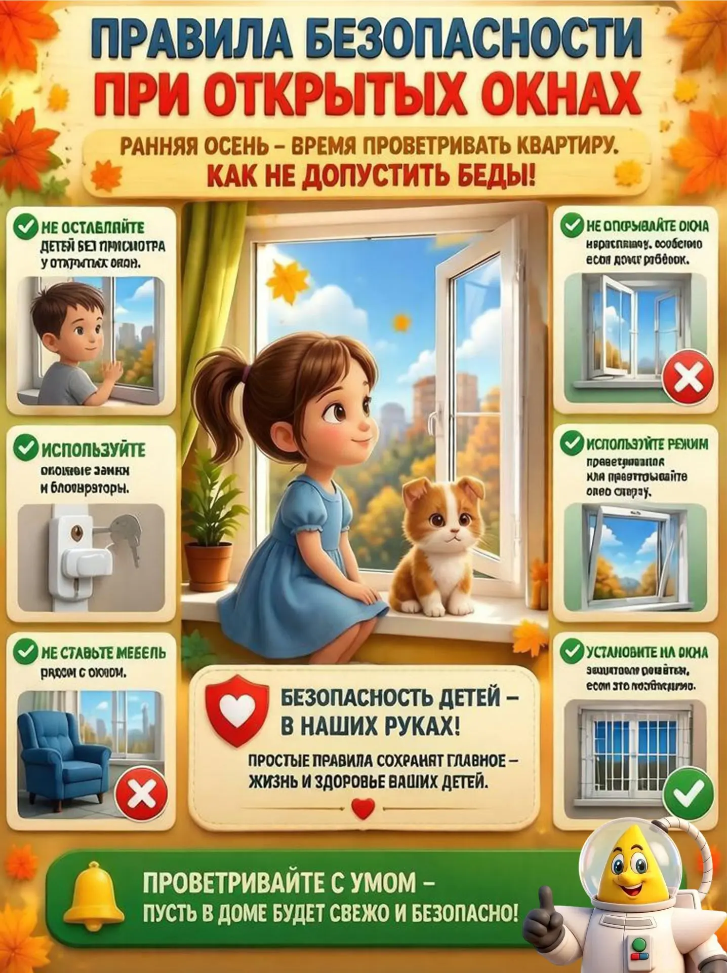 Осень — время свежего воздуха, но и время повышенной осторожности!