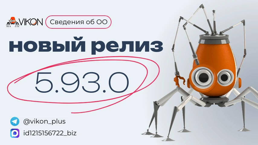 В релиз 5.93.0 вошли следующие изменения: