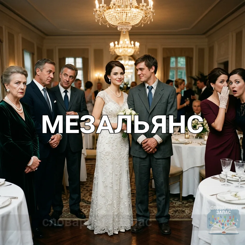Мезалья́нс — это брак или союз между людьми, которых общество считает слишком разными п...