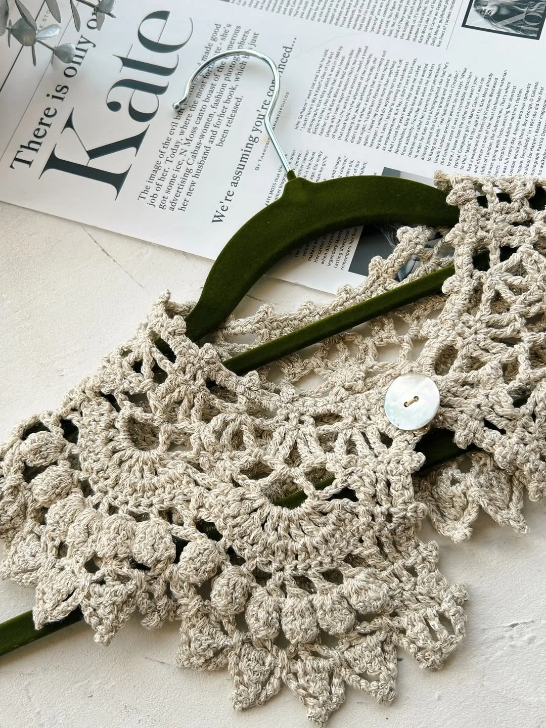 Воротник крючком 🌸
Работа: elly.lovely.stitch
Пряжа  YarnArt Elegance.
Крючок 4 мм.