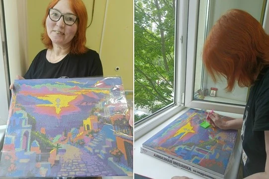 Досуг в Центре паллиативной медицинской помощи. Творчество Людмилы 👍👍👍