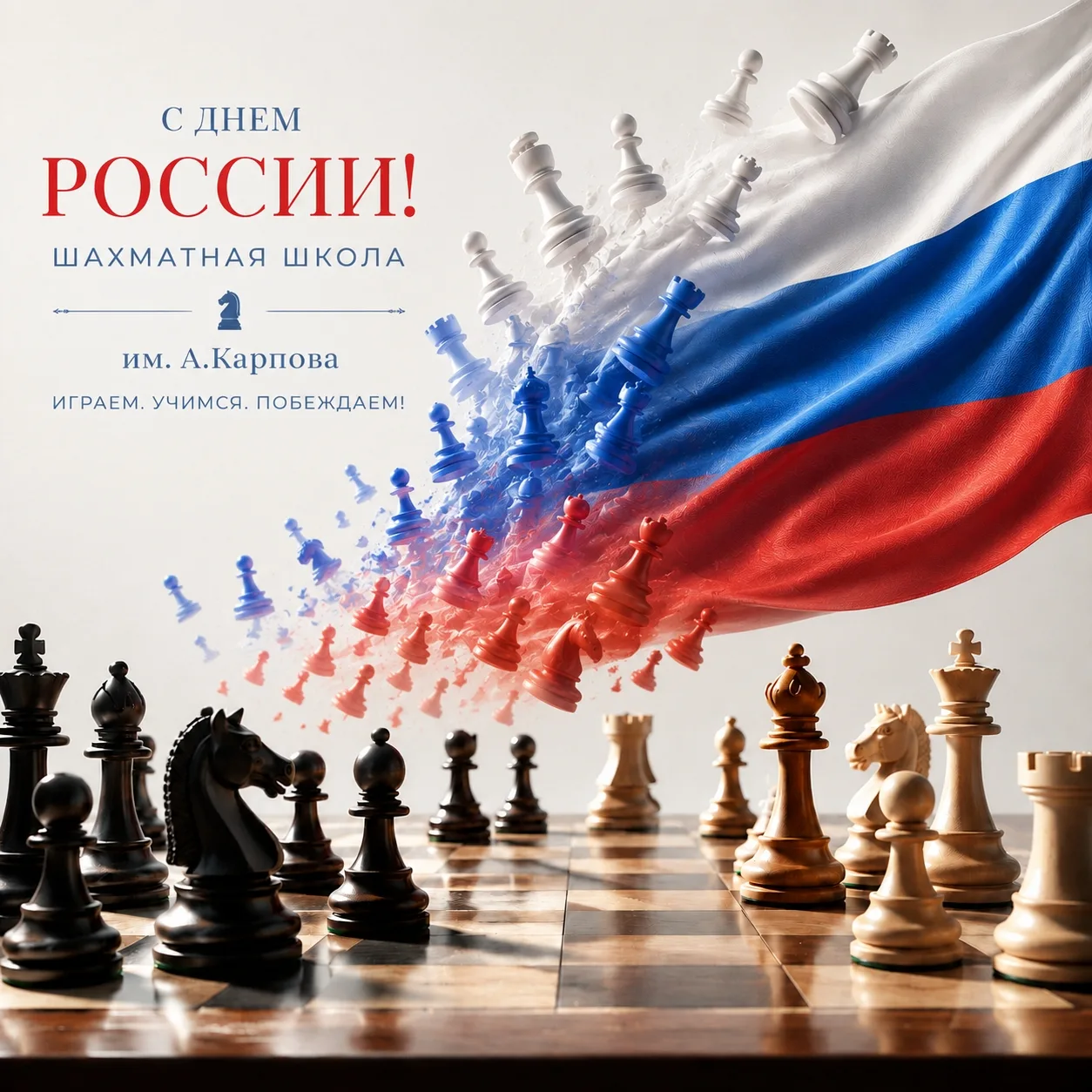 Ход конём... в большое будущее нашей страны! ♟️🇷🇺

С Днём России, друзья!
В этот день мы желаем на