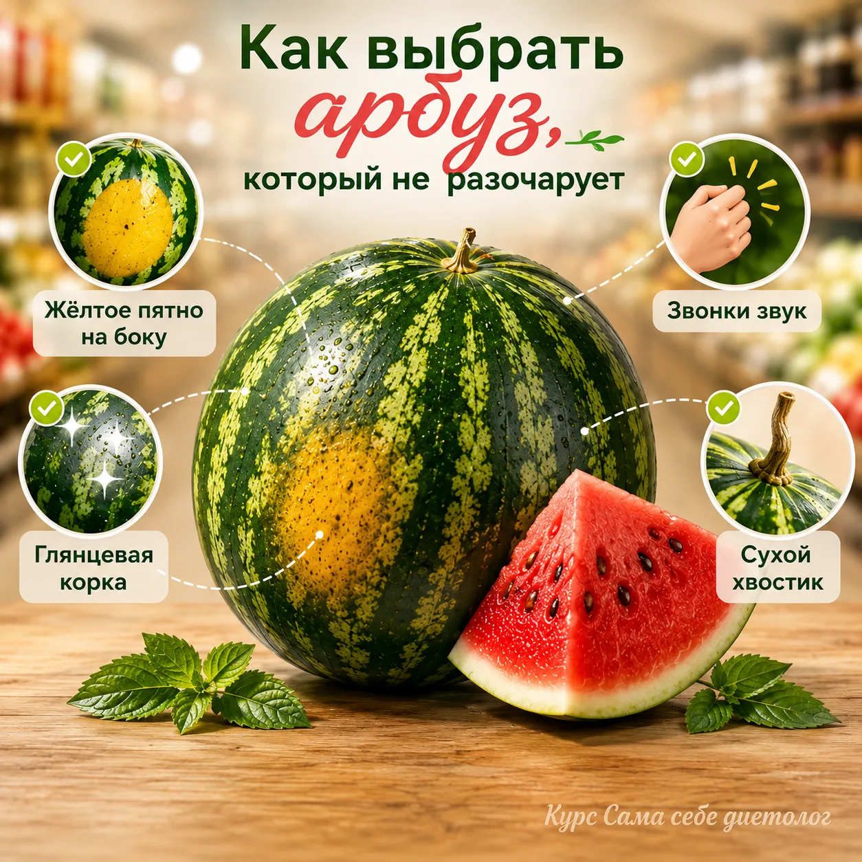 Как выбрать арбуз, который не разочарует