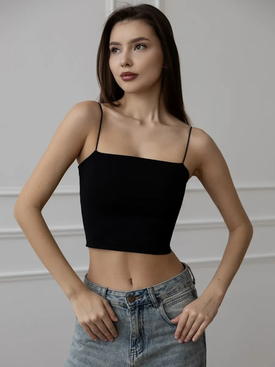 ⚡️ Топ базовый на тонких бретелях под пиджак, Lovely Queens