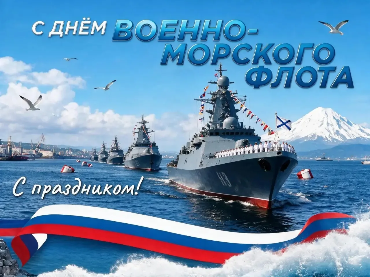 С Днём Военно-Морского Флота России⚓️

📌Ежегодно в последнее воскресенье июля в России отмечается Д