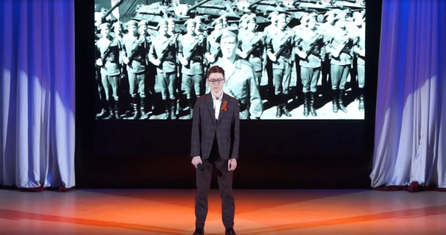 «Спасибо за тишину, спасибо за Победу...» 🙏❤️ В преддверии 9 Мая наши гимназисты подарили не концерт