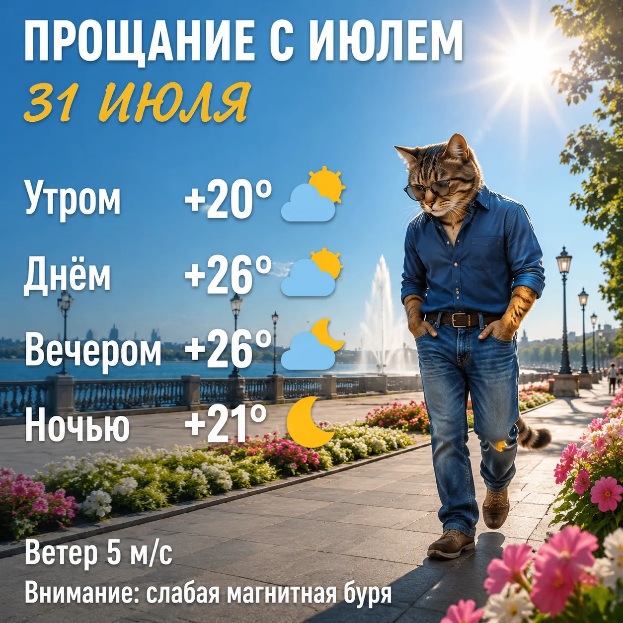 Вот и наступил последний день июля. Немного грустно, что две трети лета уже позади. Но ...