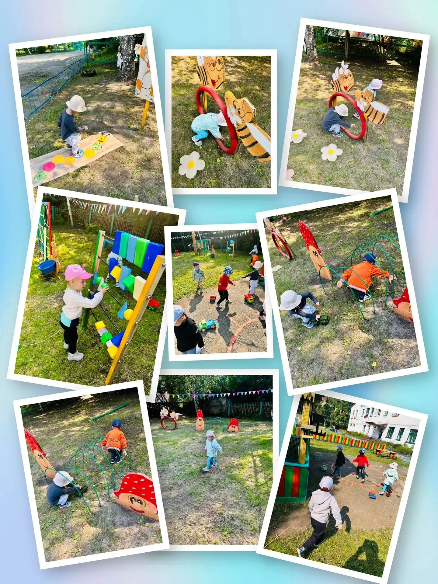 На прогулке мы гуляем, в игры разные играем,🤾‍♂️
Солнце, воздух и вода - наши лучшие друзья!🌞
Лето