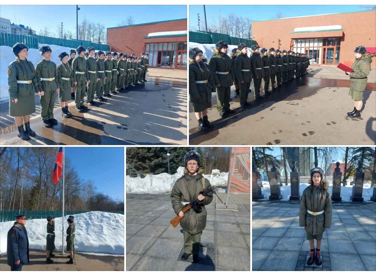 📣Новости с Поста N1   🔔16.03 юнармейский отряд МБОУ СШ №14 прибыл на территорию караульного городка.