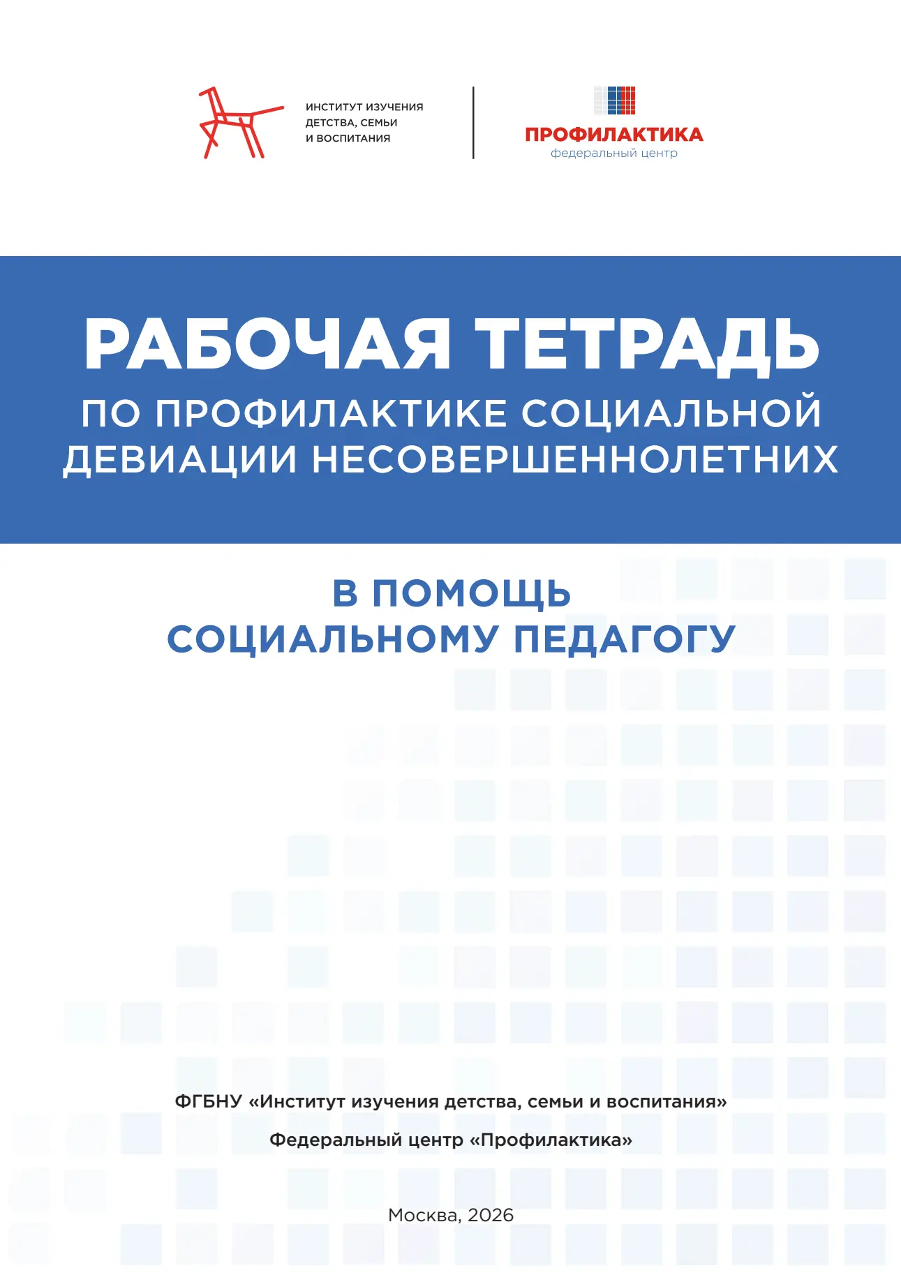 Методическое пособие «Рабочая тетрадь по профилактике социальной девиации несовершеннол...