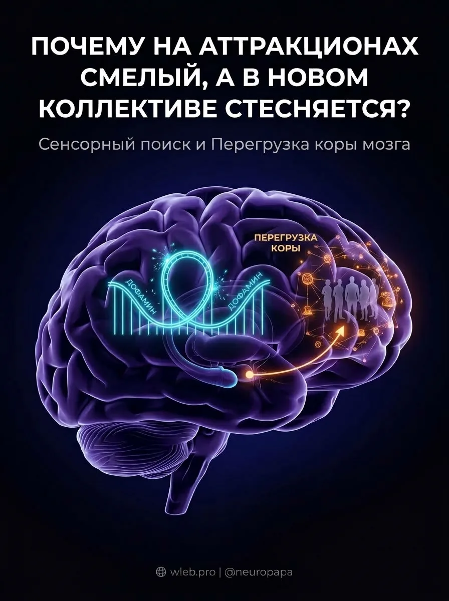 🎢👥 На аттракционах смелый, а в новом коллективе стесняется: в чём секрет поведенческо...