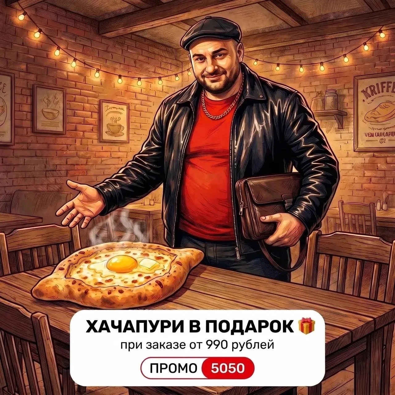 🔥 Раздаю в понедельник - хачапури в подарок от @sushi_mushi