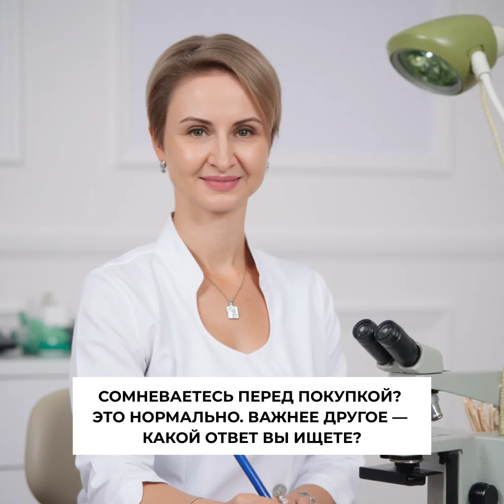Получила сообщение: «Доктор, я вроде и хочу разобраться, но боюсь купить не то, вдруг э...