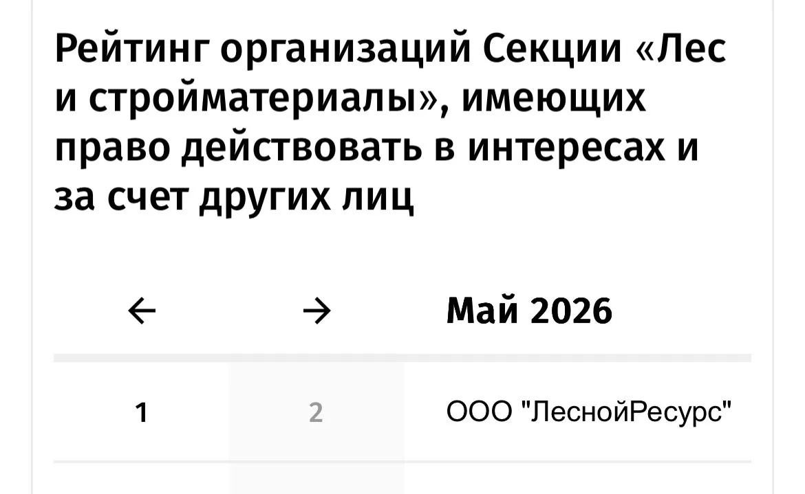 ЛеснойРесурс первый в рейтинге

✨ ООО «ЛеснойРесурс» заняло первое место в рейтинге ведущих оператор
