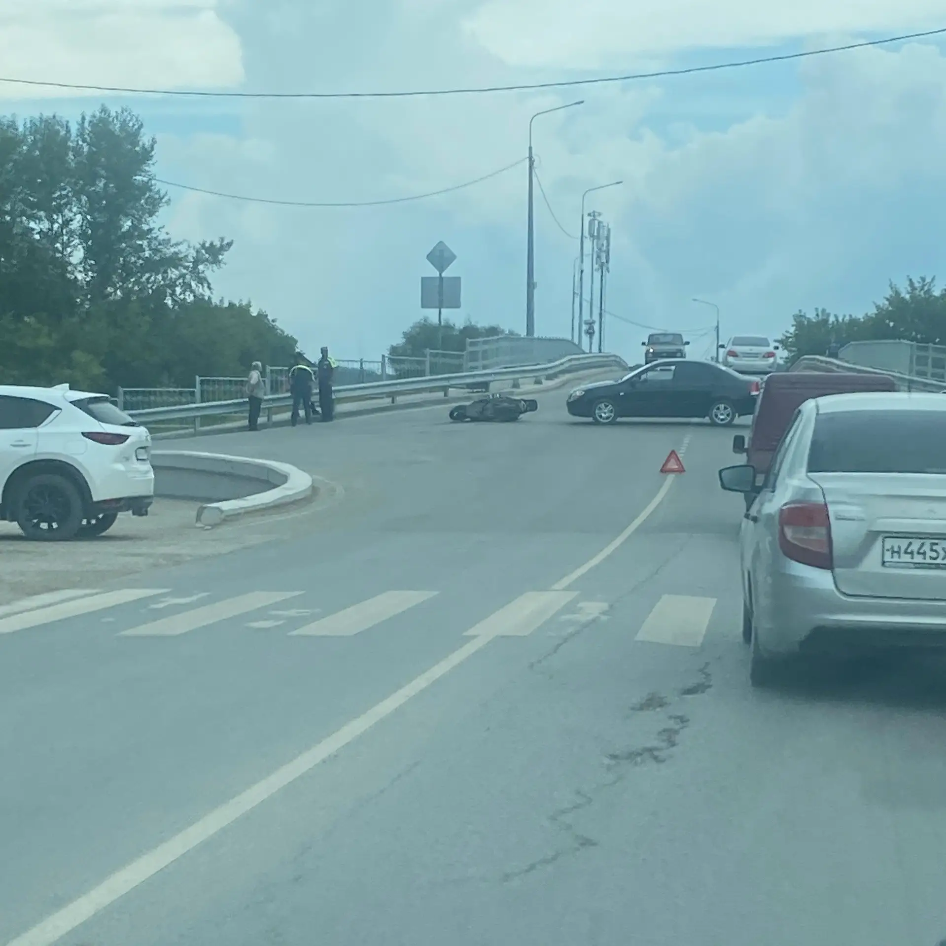 ДТП возле Иренского моста.